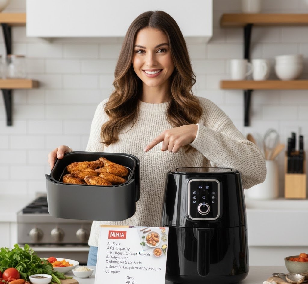🍟 Ninja Air Fryer 4 Quart (AF101) Review: Healthy, Quick & Versatile Cooking at Home